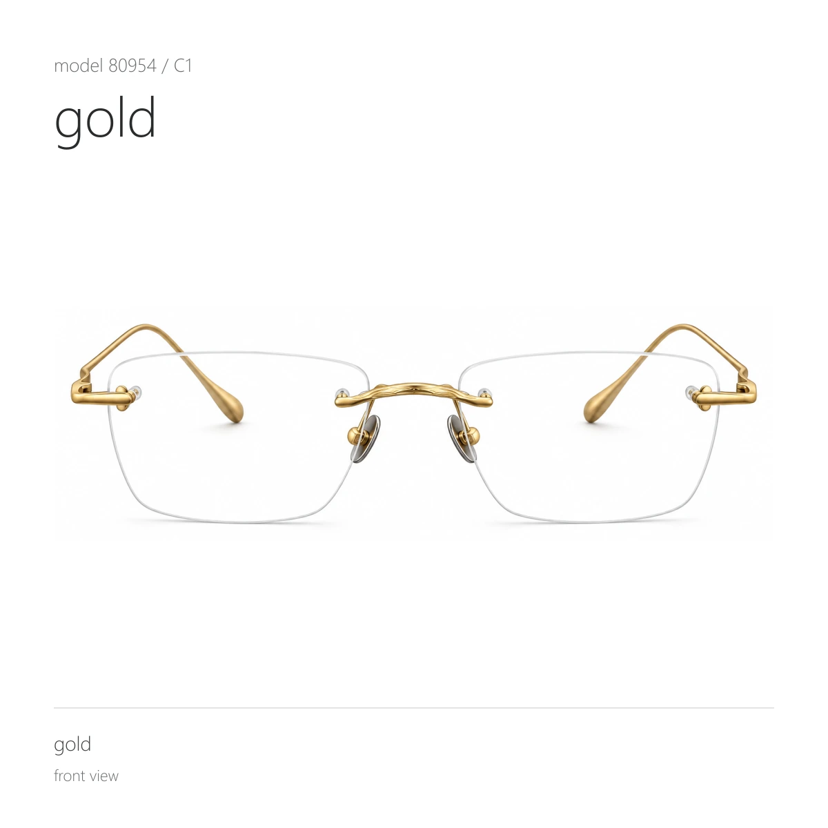 Model 80954 in gold, front view