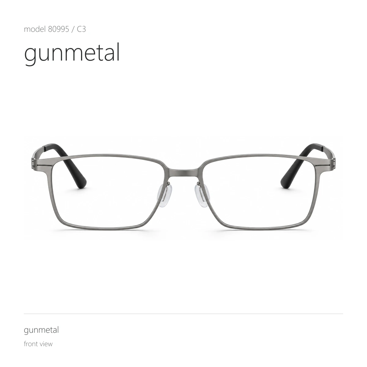 Model 80995 in gunmetal, front view