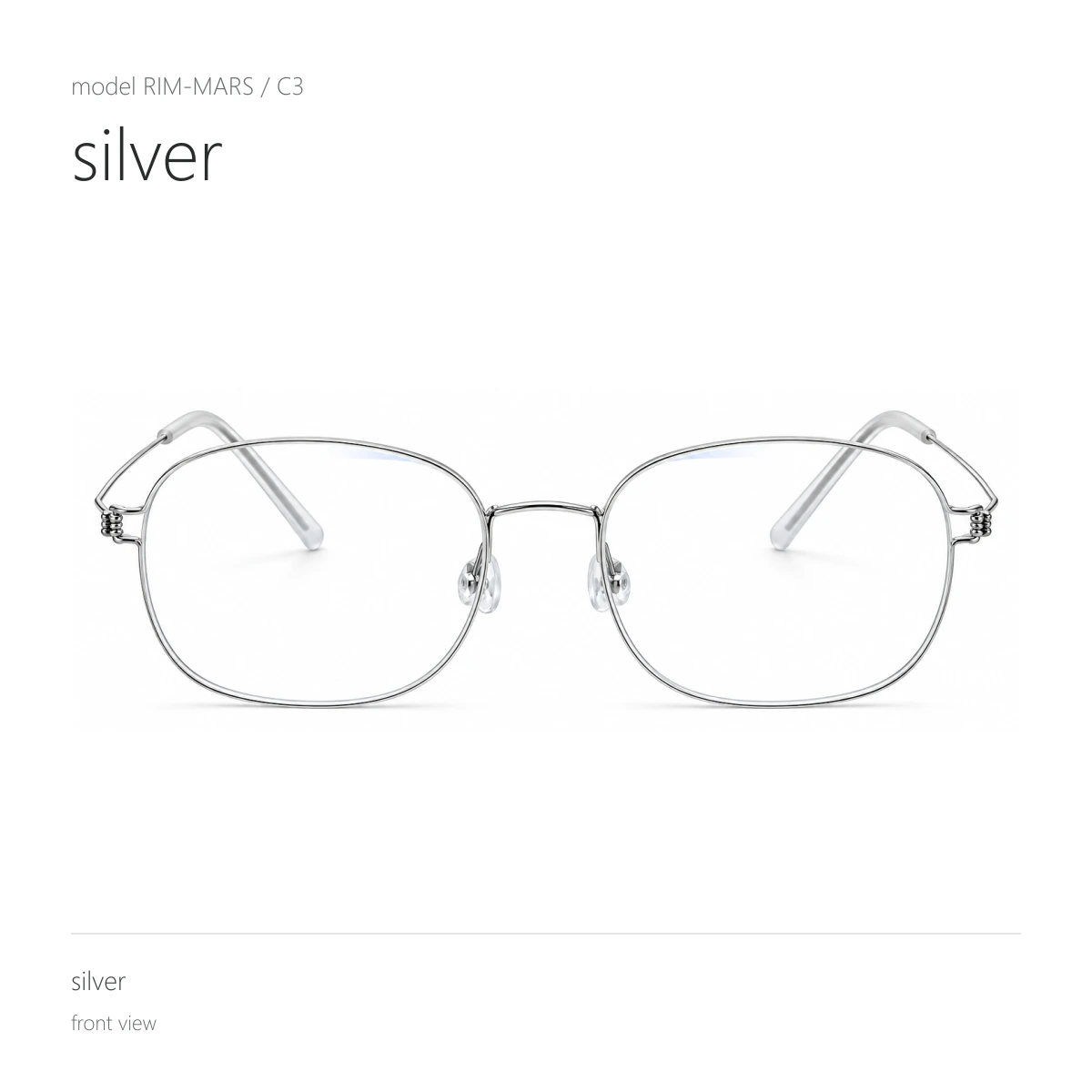 Model RIM-MARS in silver, front view