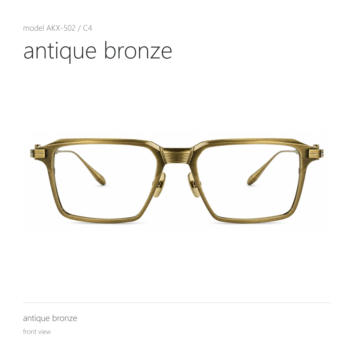 Model AKX-502 in antique bronze, front view