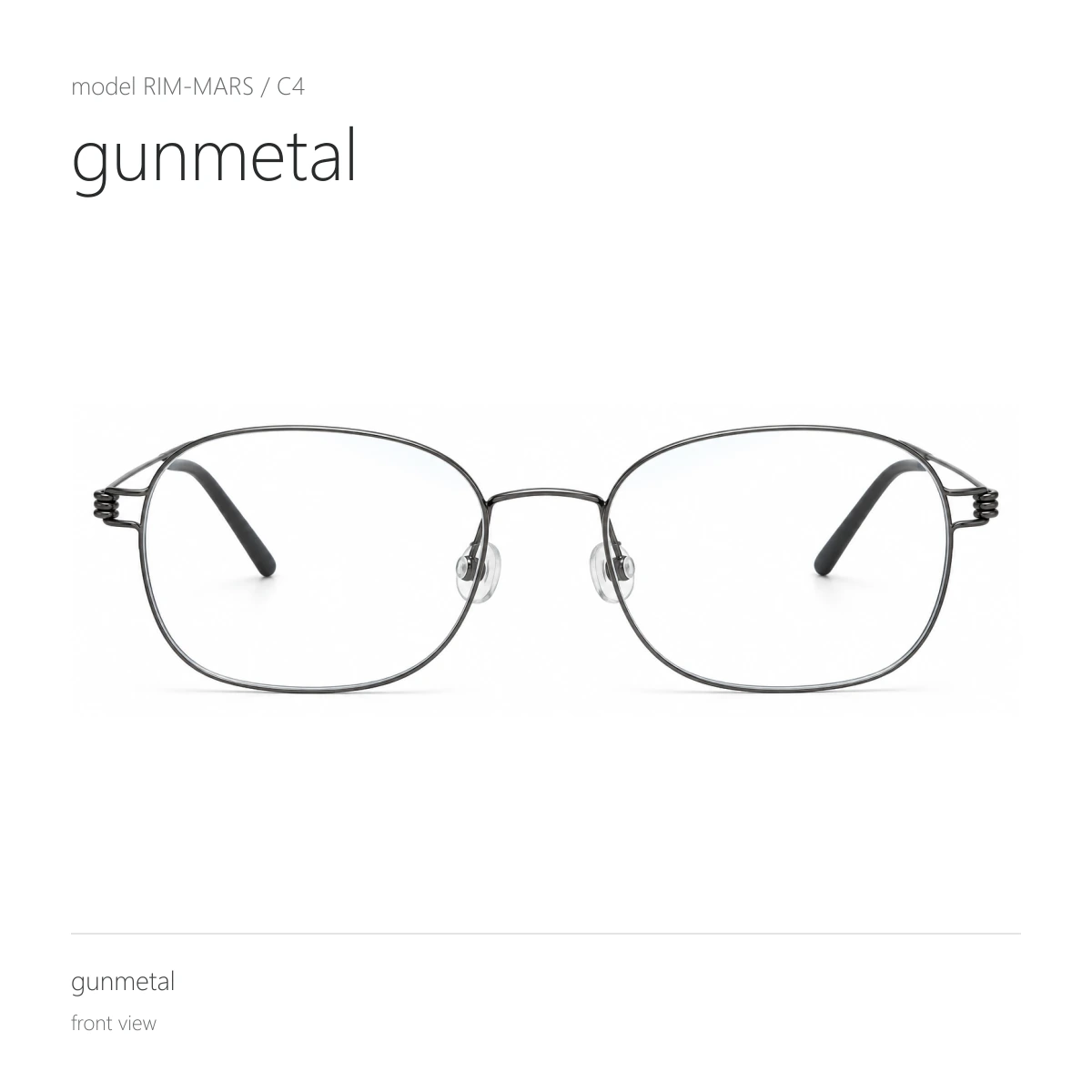 Model RIM-MARS in gunmetal, front view