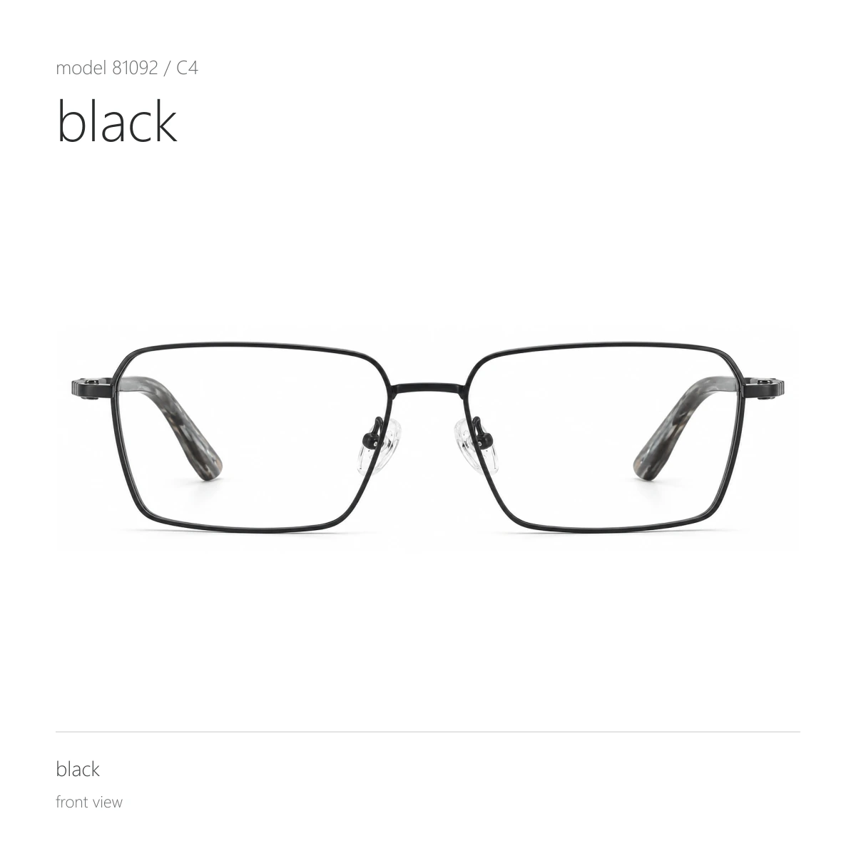 Model 81092 in black, front view