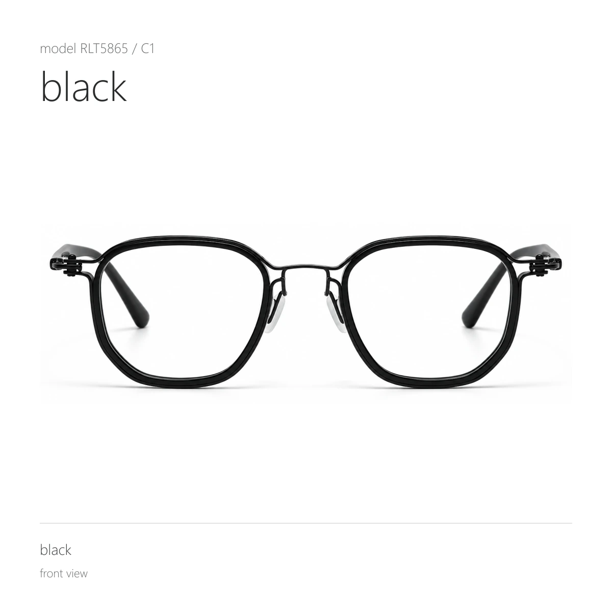 Model RLT5865 in black, front view