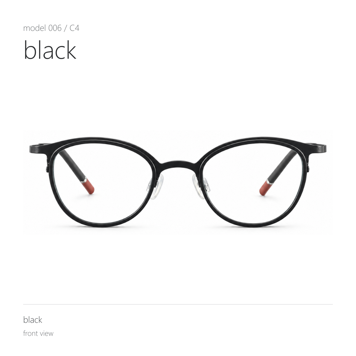 OEM 006, black, frame view