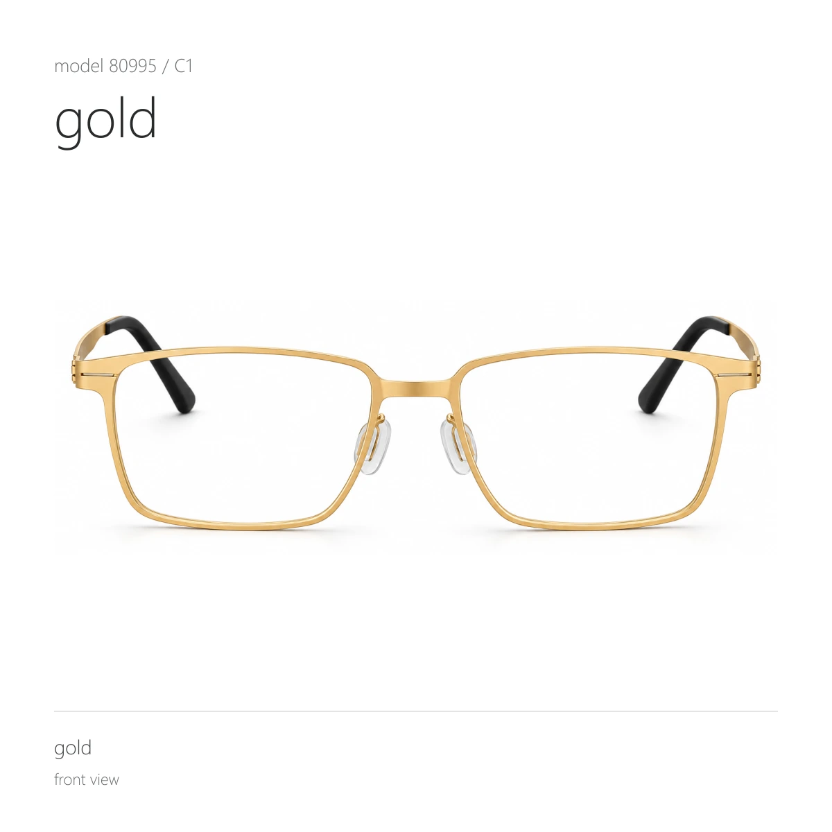 Model 80995 in gold, front view
