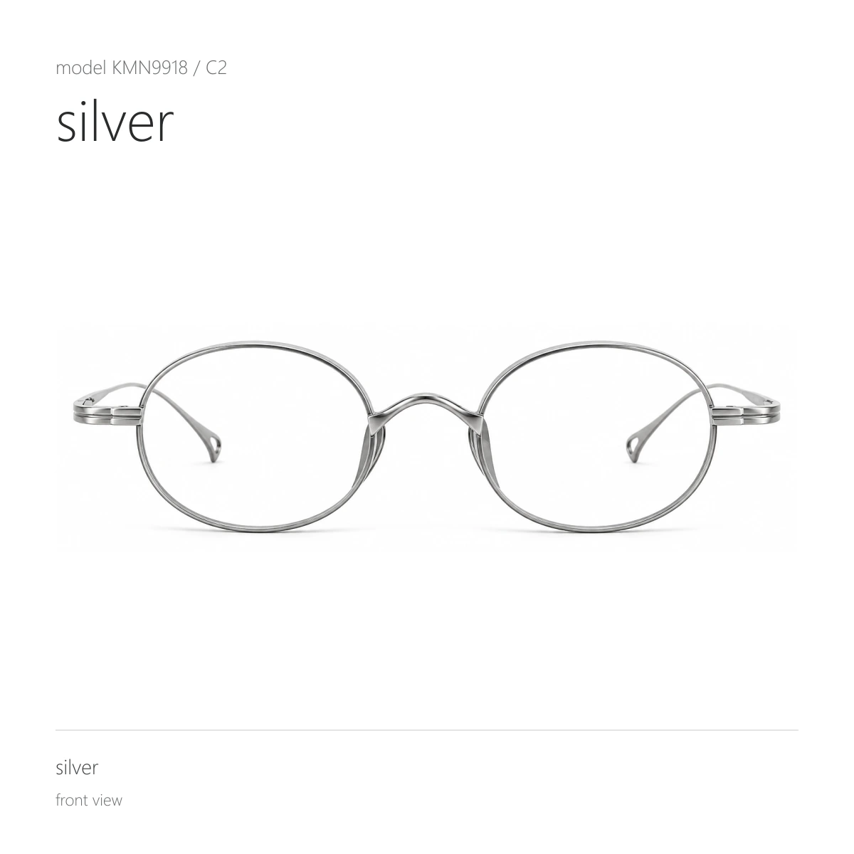 Model KMN9918 in silver, front view