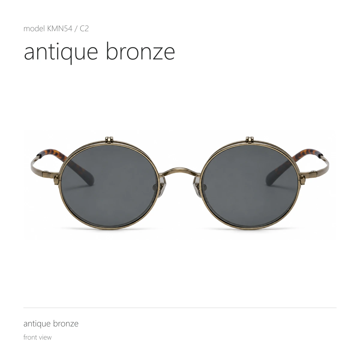 Model KMN54 in antique bronze, front view