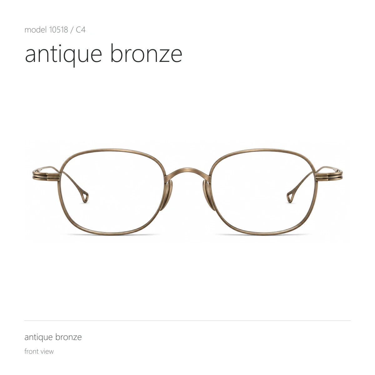 Model 10518 in antique bronze, front view