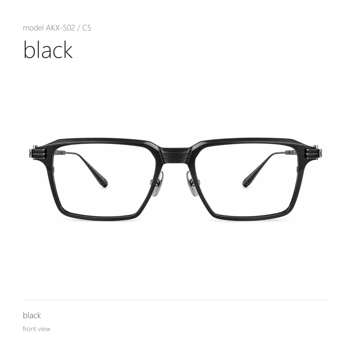 Model AKX-502 in black, front view