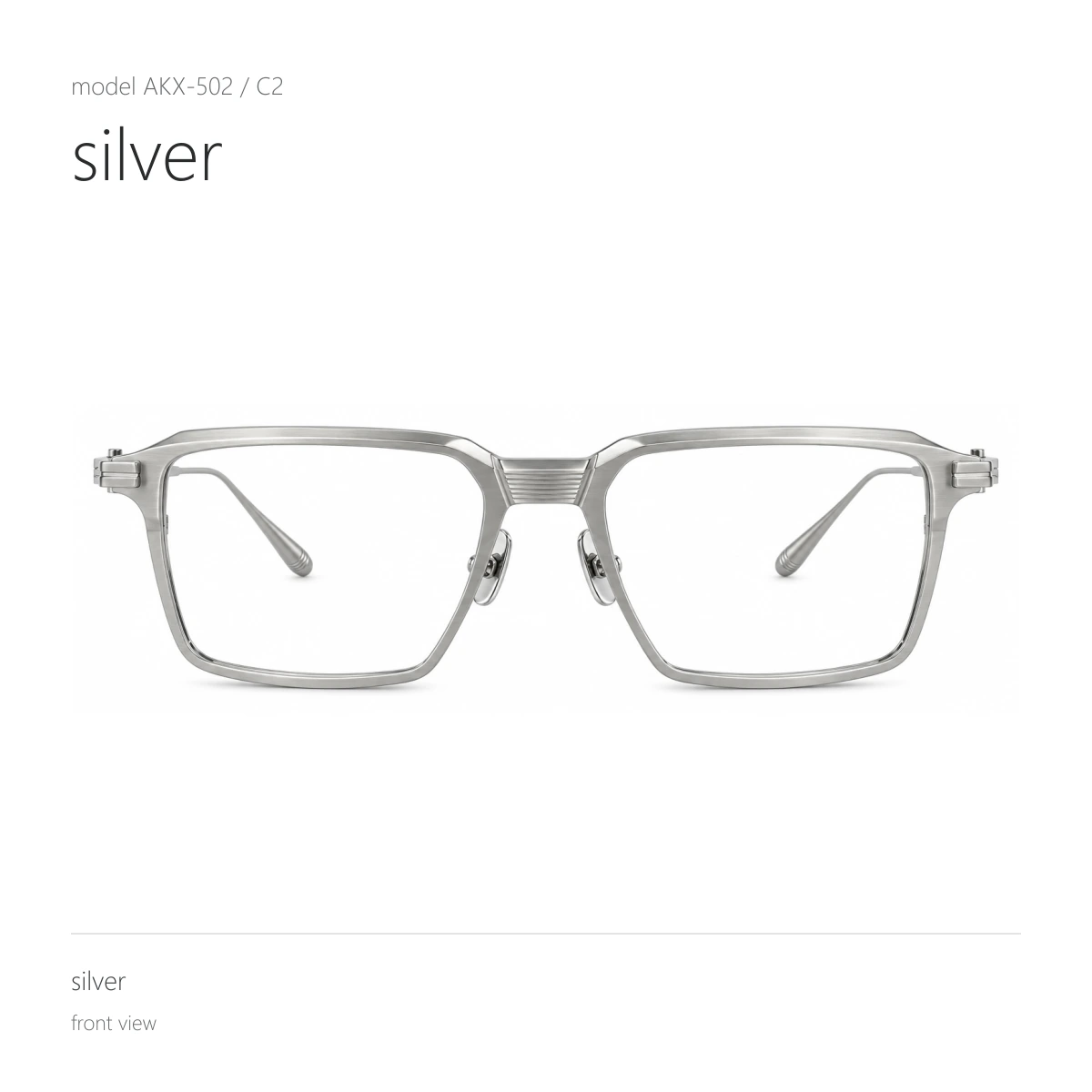 Model AKX-502 in silver, front view