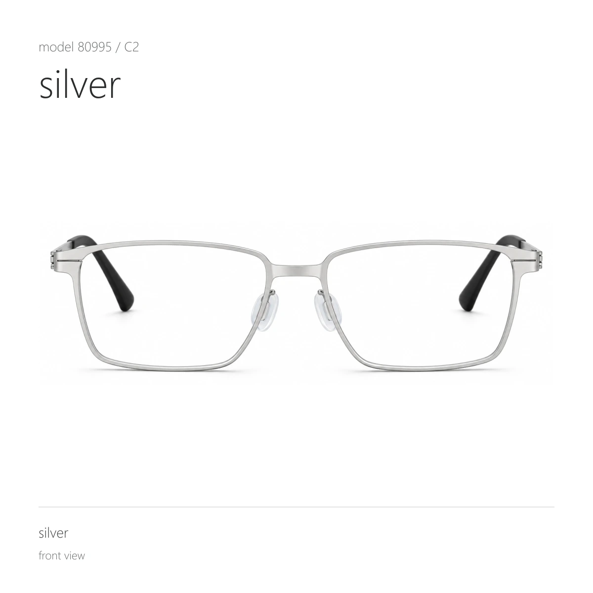 Model 80995 in silver, front view