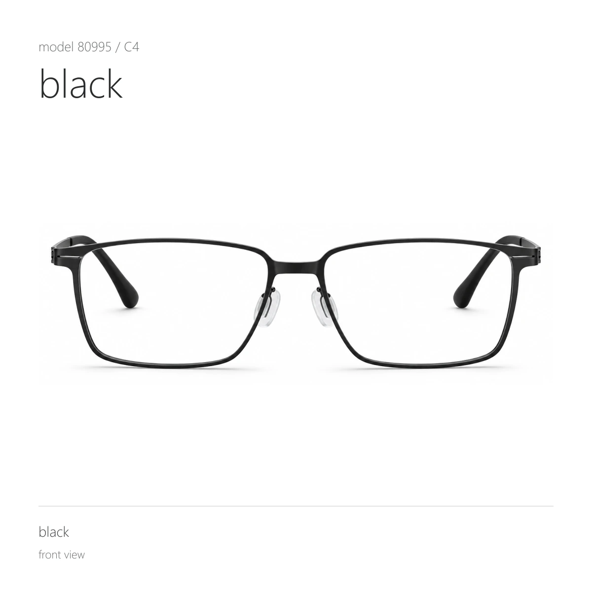 Model 80995 in black, front view