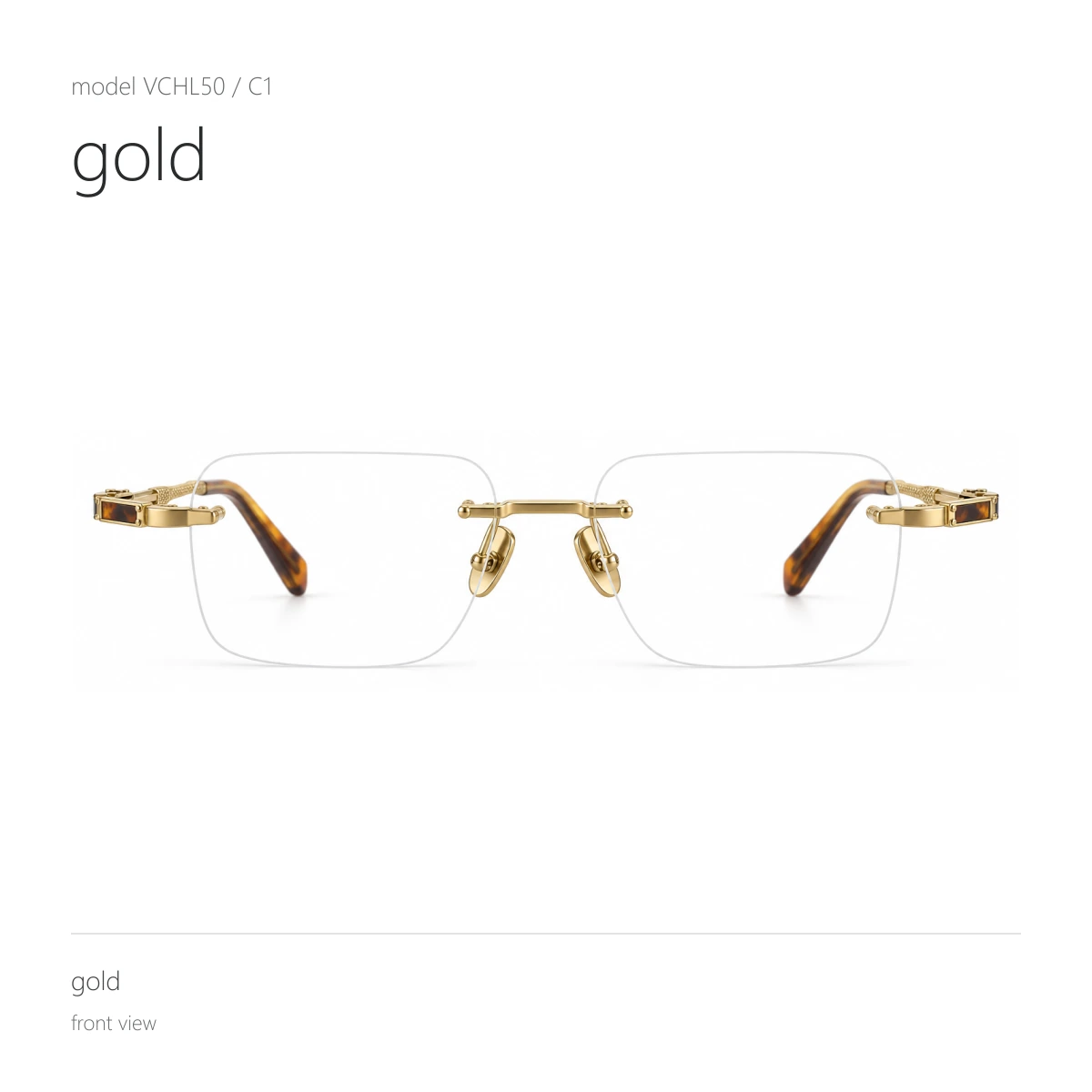Model VCHL50 in gold, front view