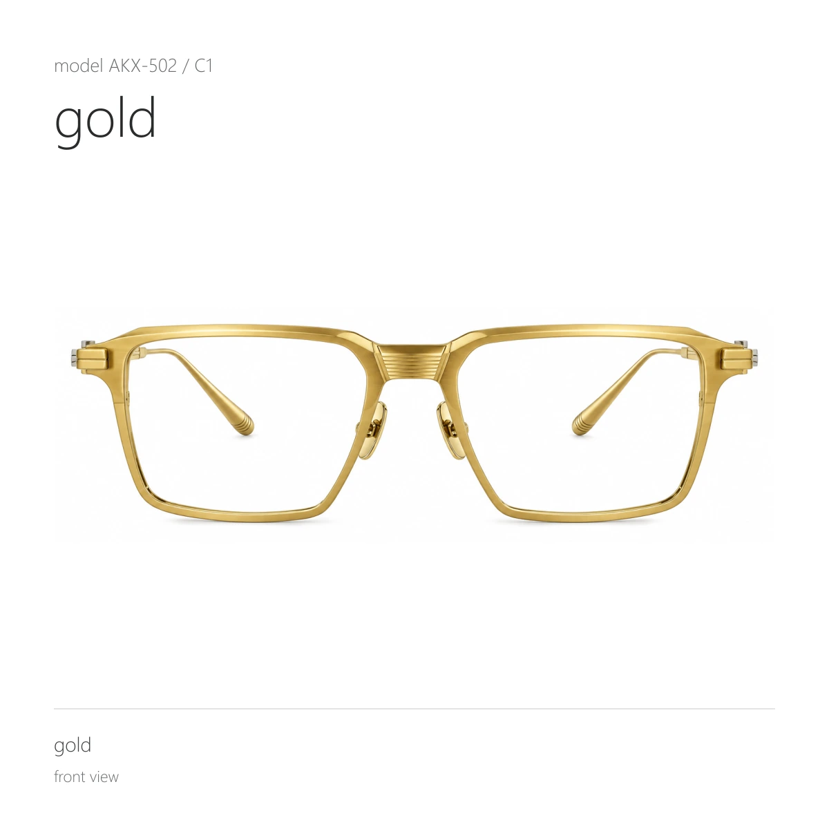 Model AKX-502 in gold, front view