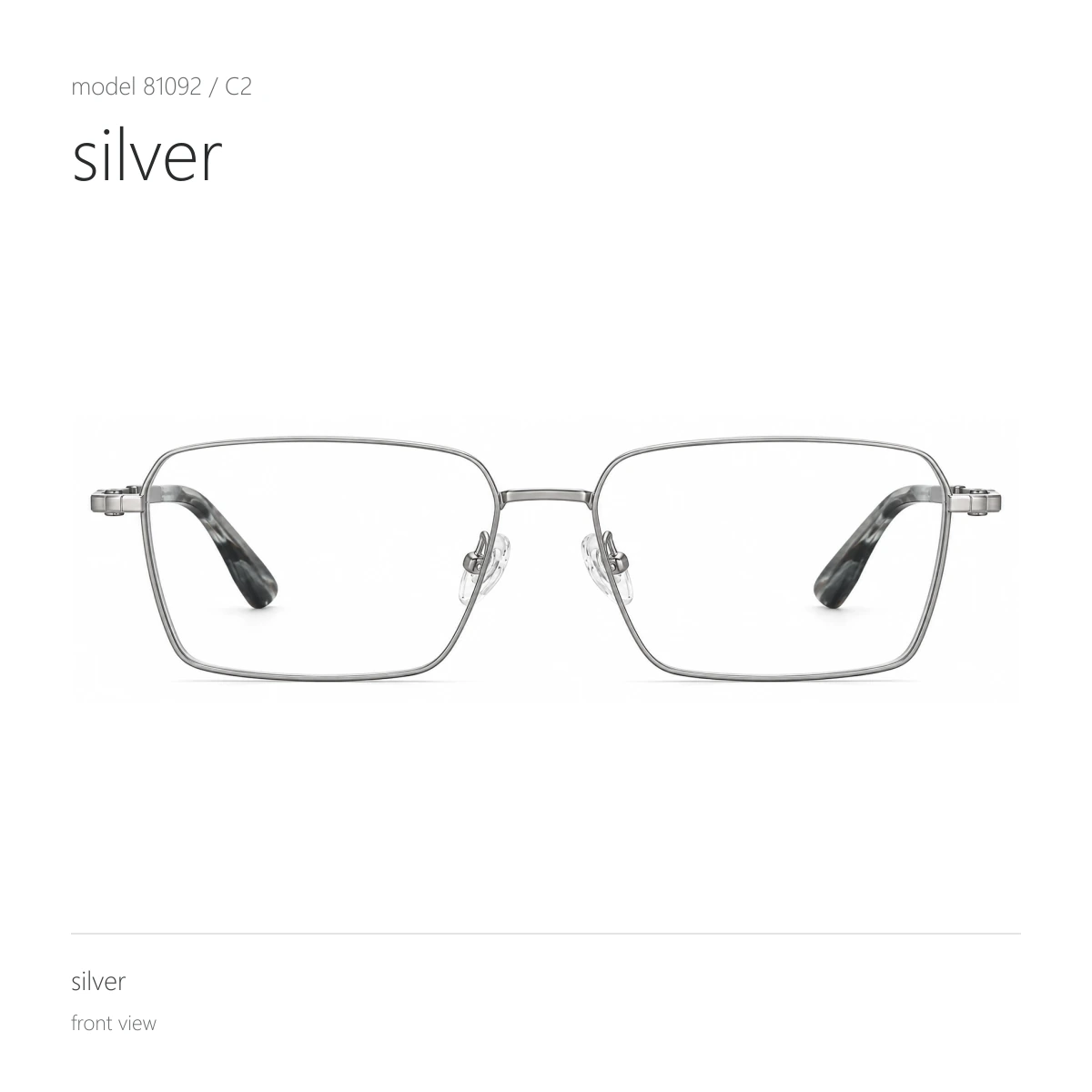 Model 81092 in silver, front view