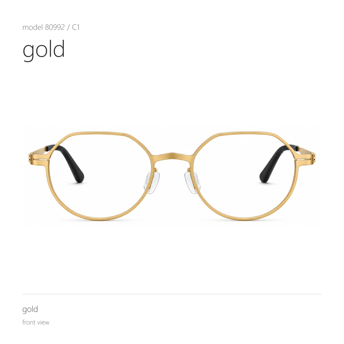 Model 80992 in gold, front view