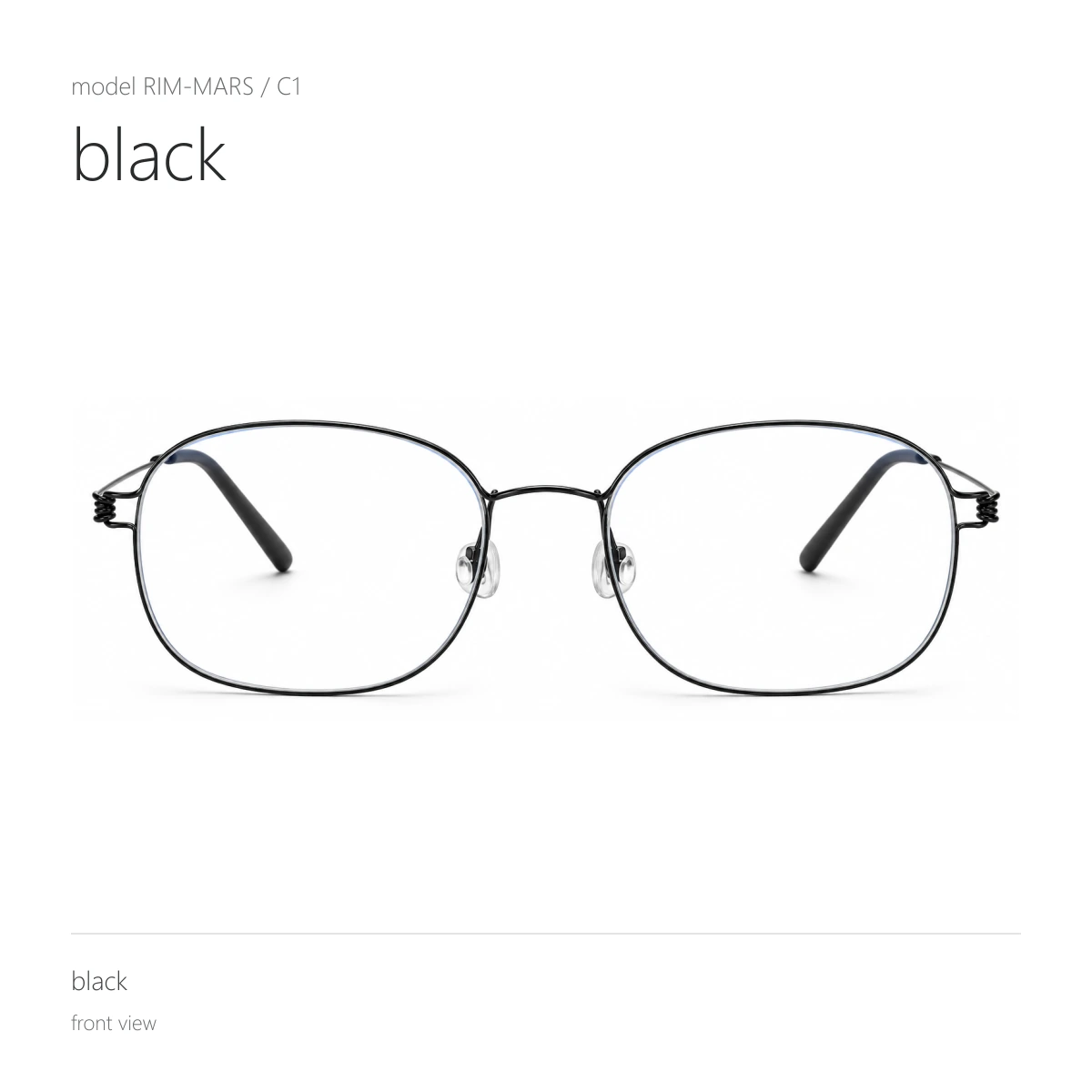 Model RIM-MARS in black, front view