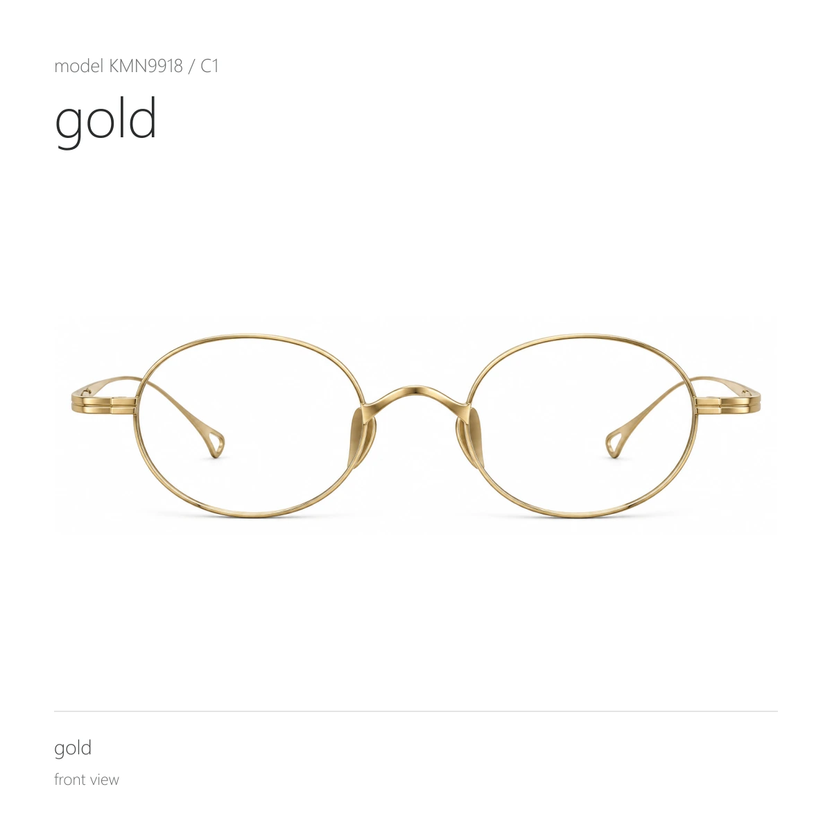 Model KMN9918 in gold, front view