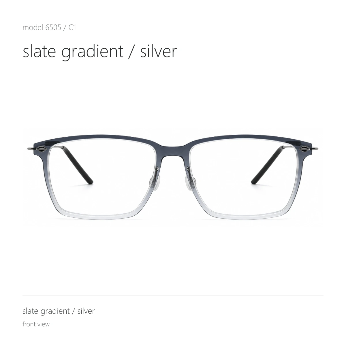 Model 6505 in slate gradient / silver, front view
