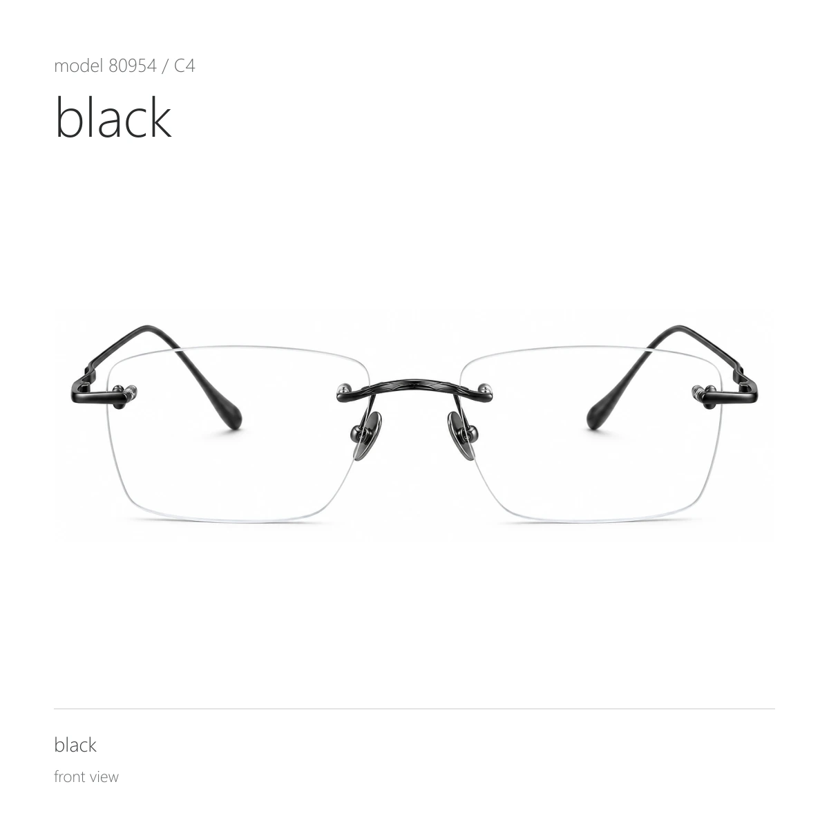 Model 80954 in black, front view