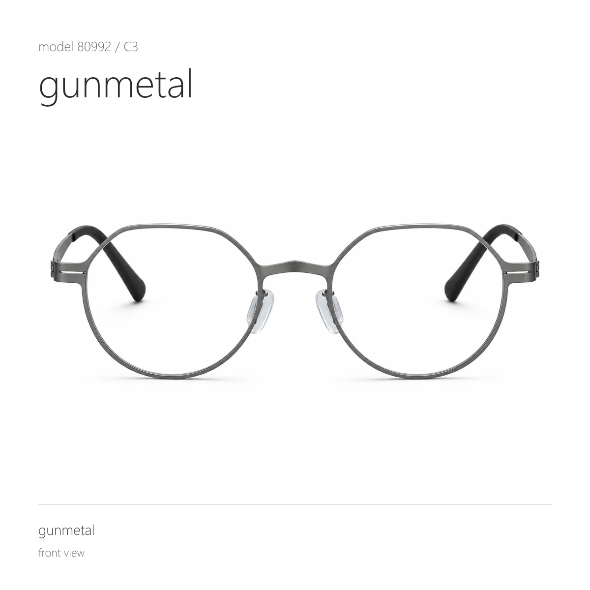 Model 80992 in gunmetal, front view