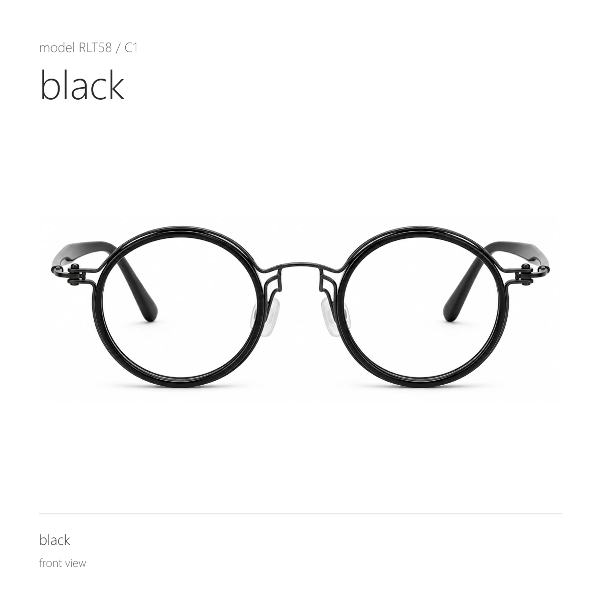 Model RLT58 in black, front view