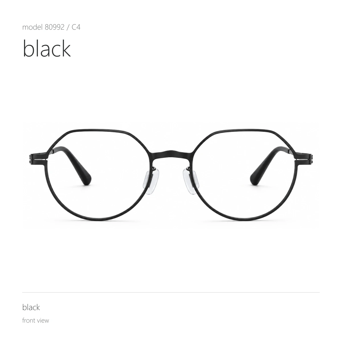 Model 80992 in black, front view
